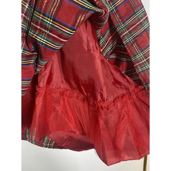 Speechless Toddler Dress Size 5T Red Tartan Plaid Check Holiday Party Christmas - Picture 8 of 10